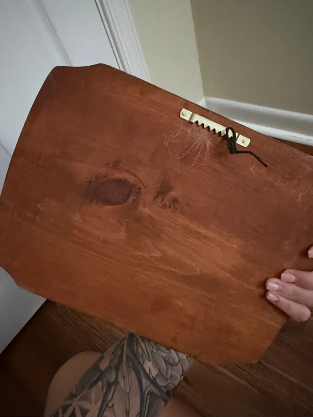 Wooden Hand-Painted Canada Goose Plaque — Signed by Artist